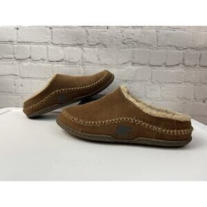 Sorel FALCON RIDGE Slipper Men Sz 6 Shearling Lining NY1801-251 Fits Woman 7.5